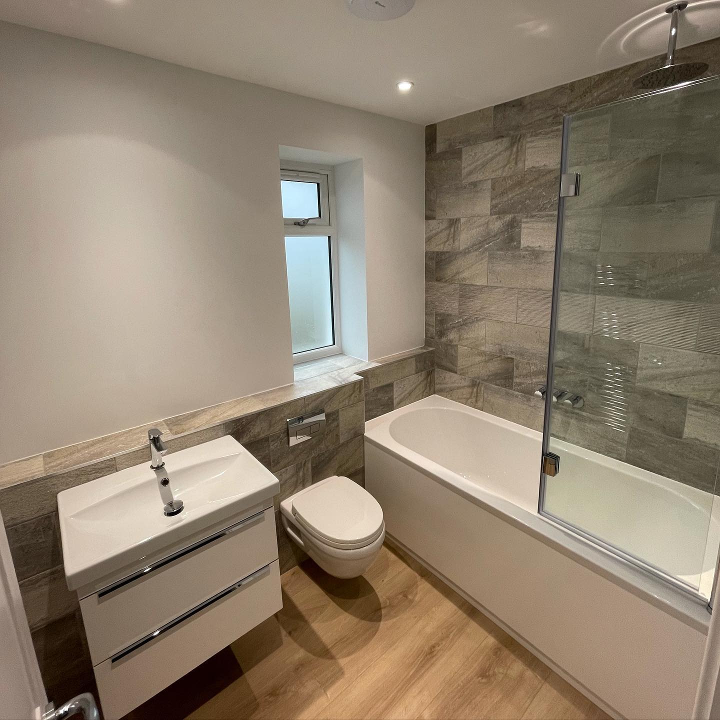 Completed bathroom installation by Concept PHR West Sussex